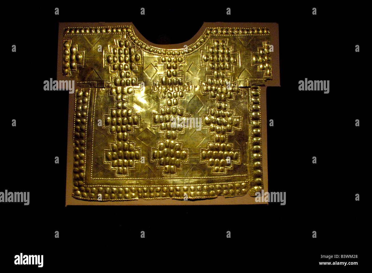 L'Amérique du Sud, Pérou, Lima. Musée national d'archéologie et d'anthropologie. Artefacts Inca Gold. Banque D'Images