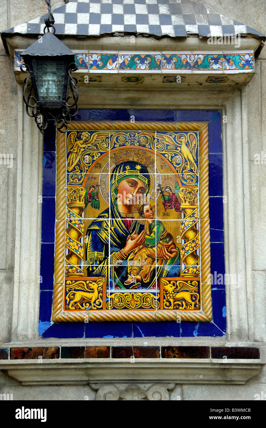 L'Amérique du Sud, Pérou, Lima, Miraflores. Casa historique Garcia Alvarado, vers 1912, la maison de style colonial espagnol. Banque D'Images