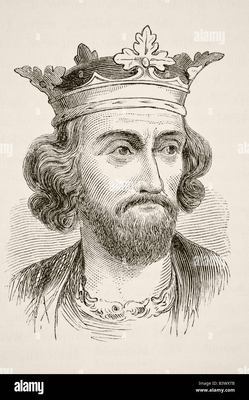 Roi Edward I d'Angleterre, 1239 à 1307. Banque D'Images