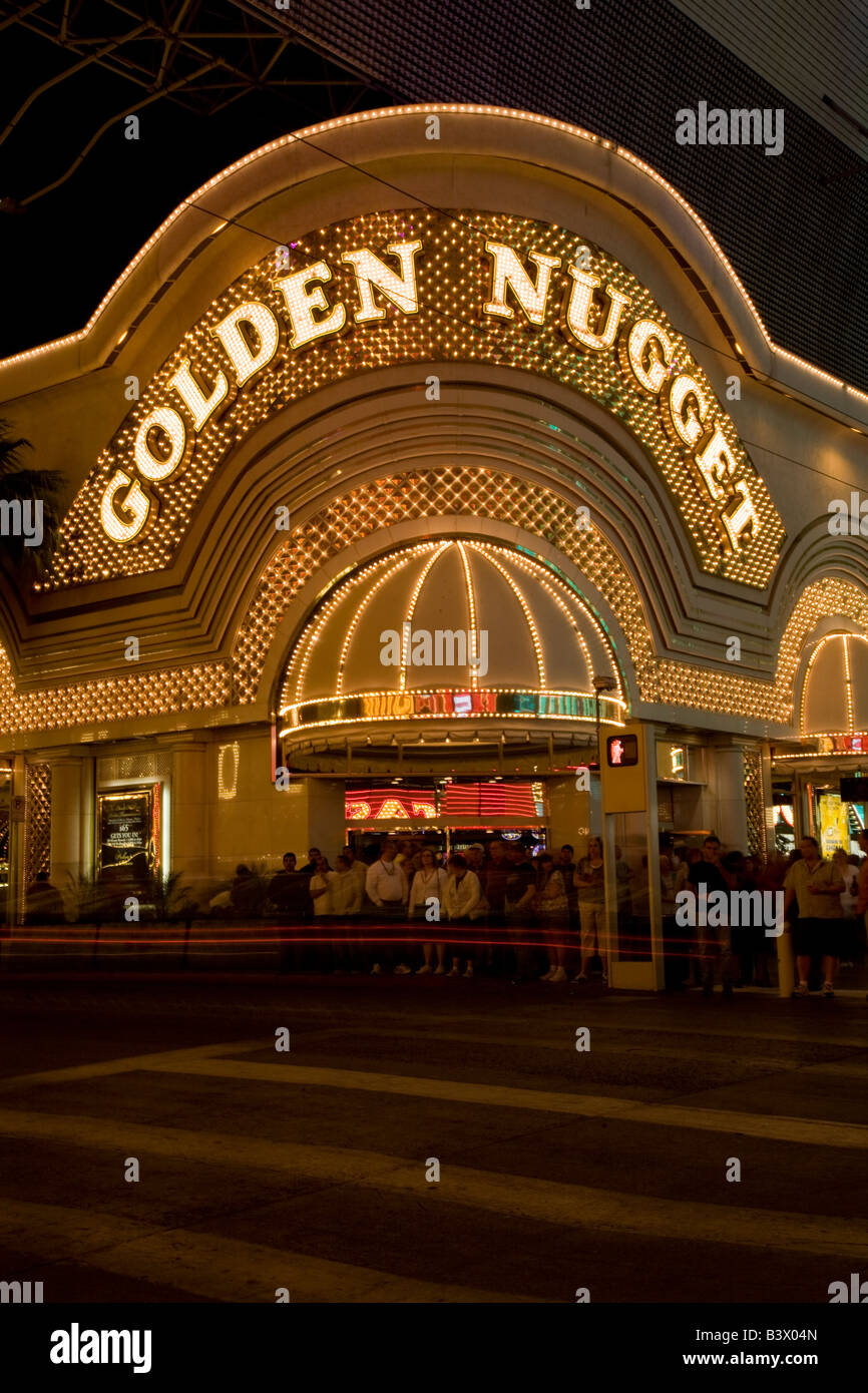 Le Golden Nugget Casino sur Fremont Street Las Vegas Nevada Banque D'Images