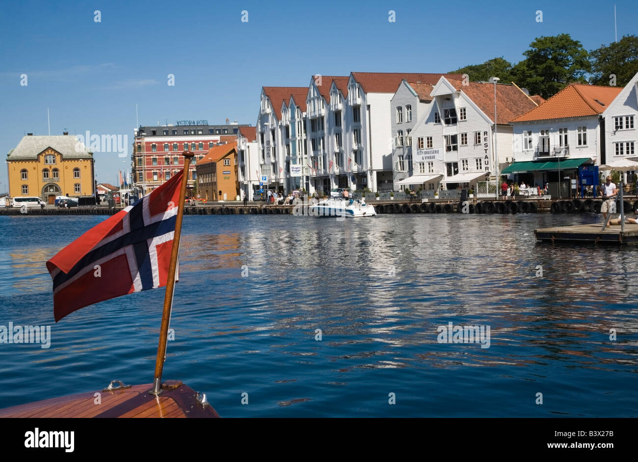La Norvège Stavanger site du patrimoine culturel de la vieille ville Banque D'Images
