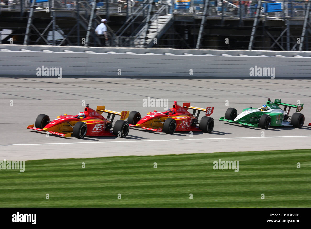 Chicagoland Speedway course Indy Lights Banque D'Images