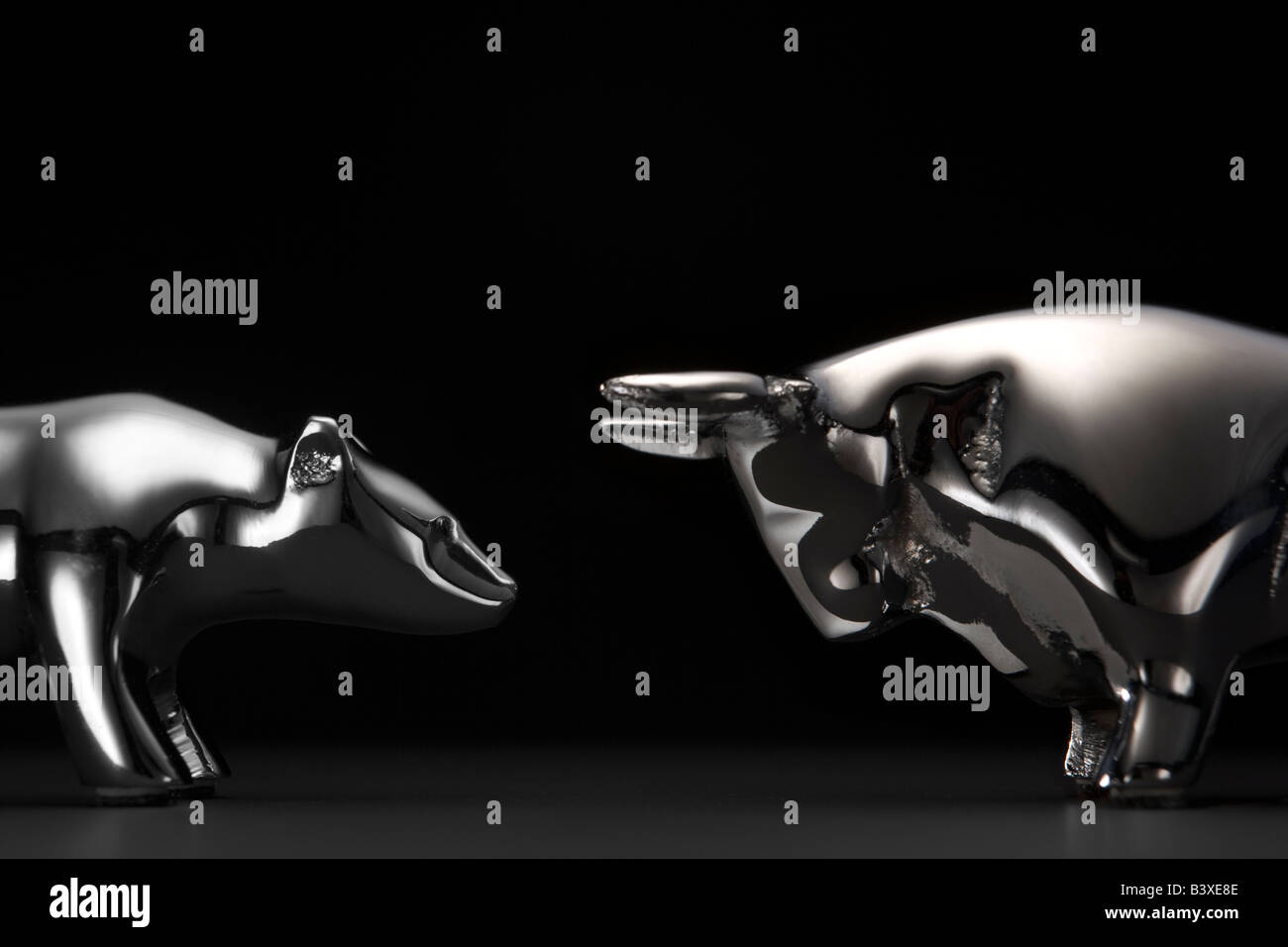 Bear et Bull du Prince Banque D'Images