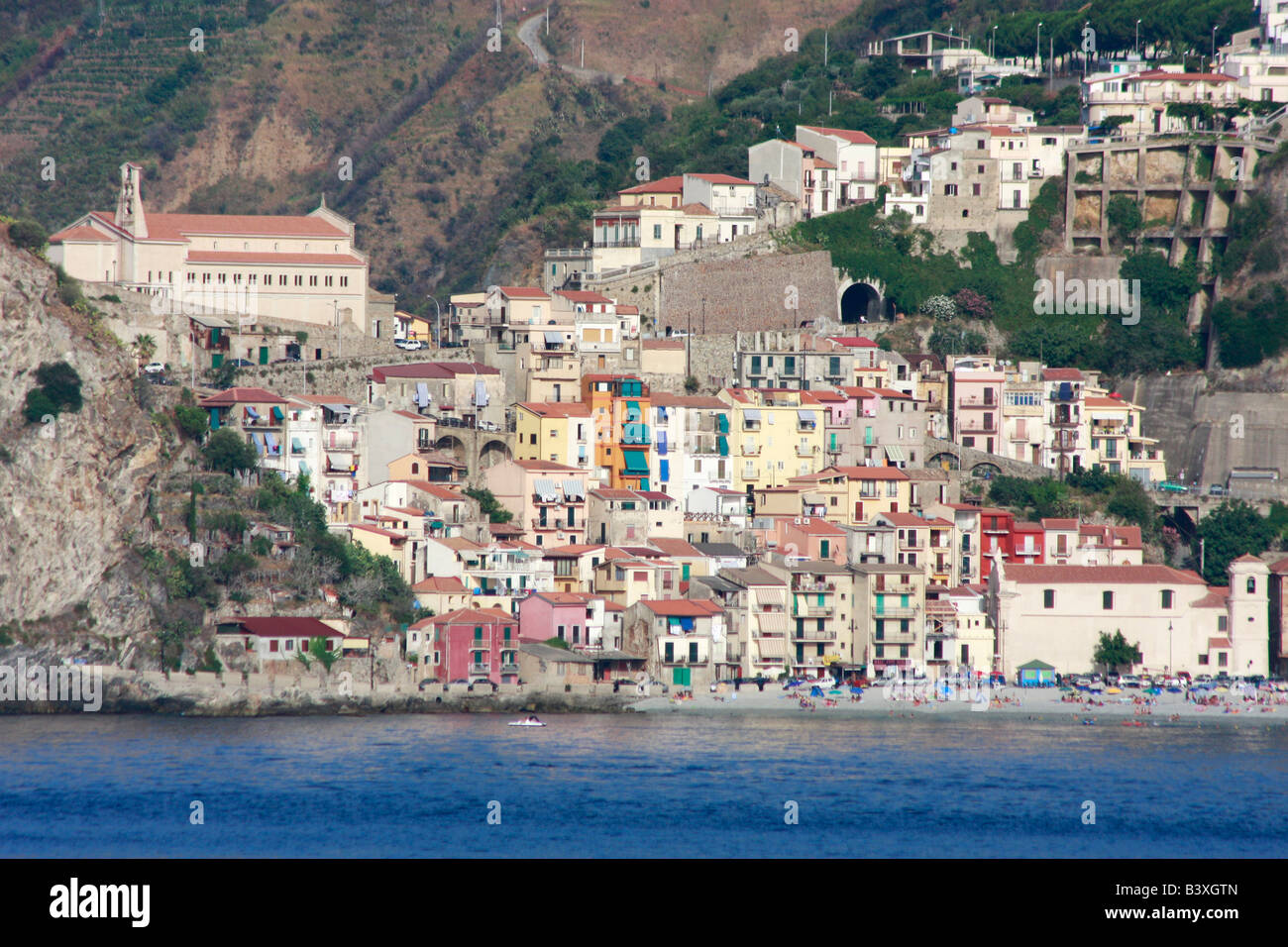 Stations populaires sont trouvés sur la côte amalfitaine (la Riviera Italienne) en Campanie, dans le sud de l'Italie Banque D'Images