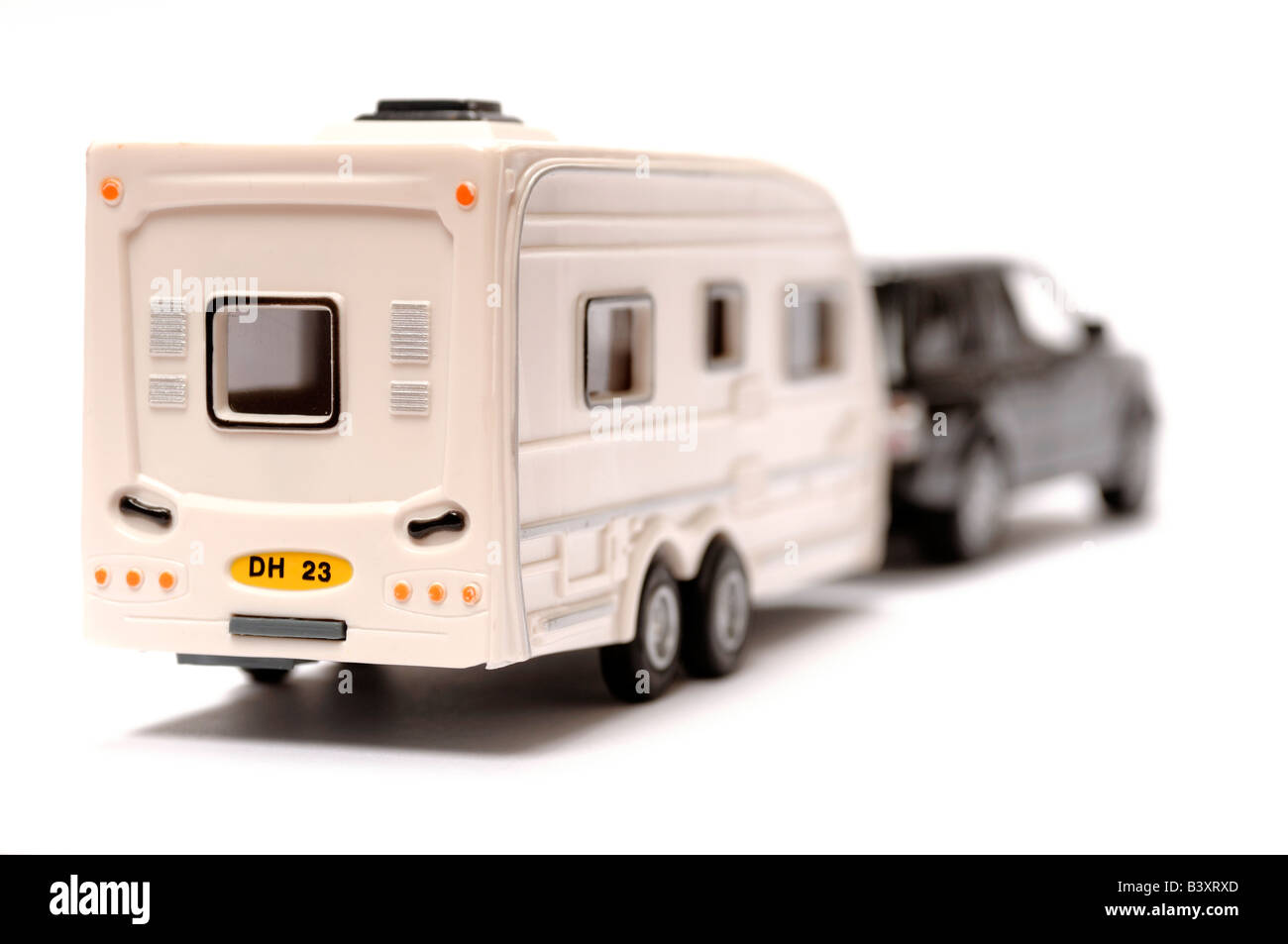 Voiture et caravane jouet en plastique Photo Stock - Alamy