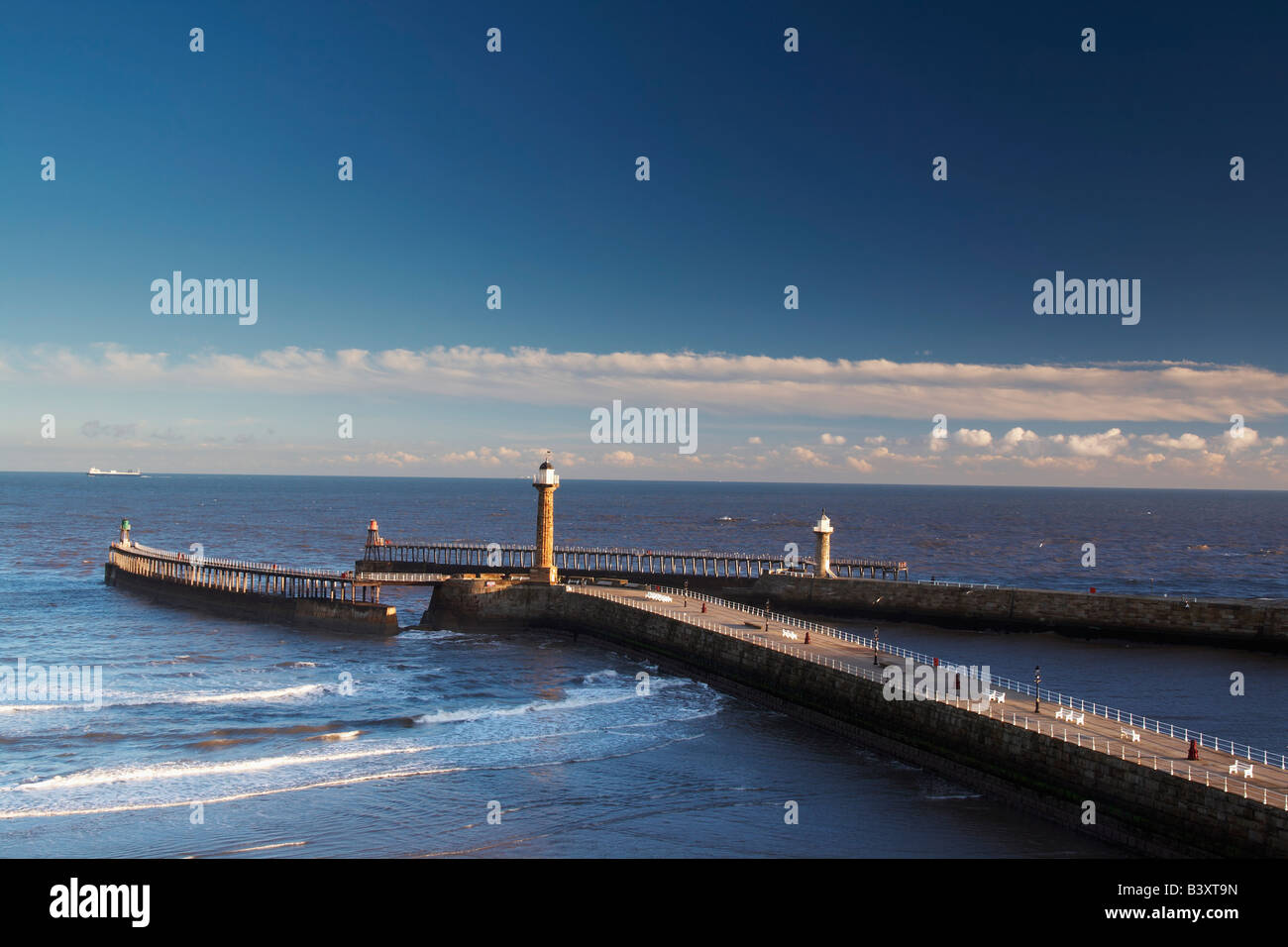 Jetée de Whitby Banque D'Images