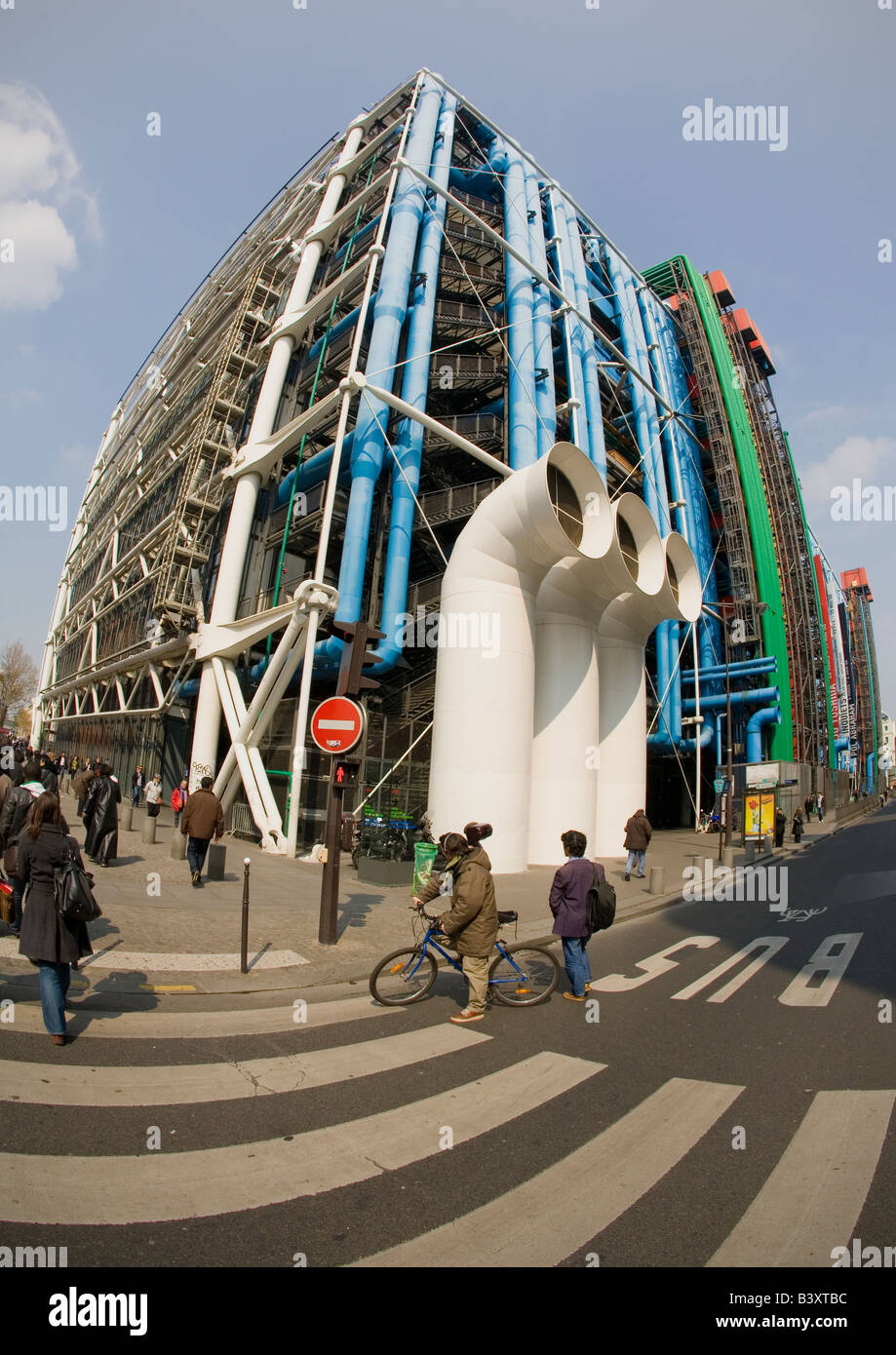 Centre Pompidou Paris Centre extérieur France Europe UE Banque D'Images