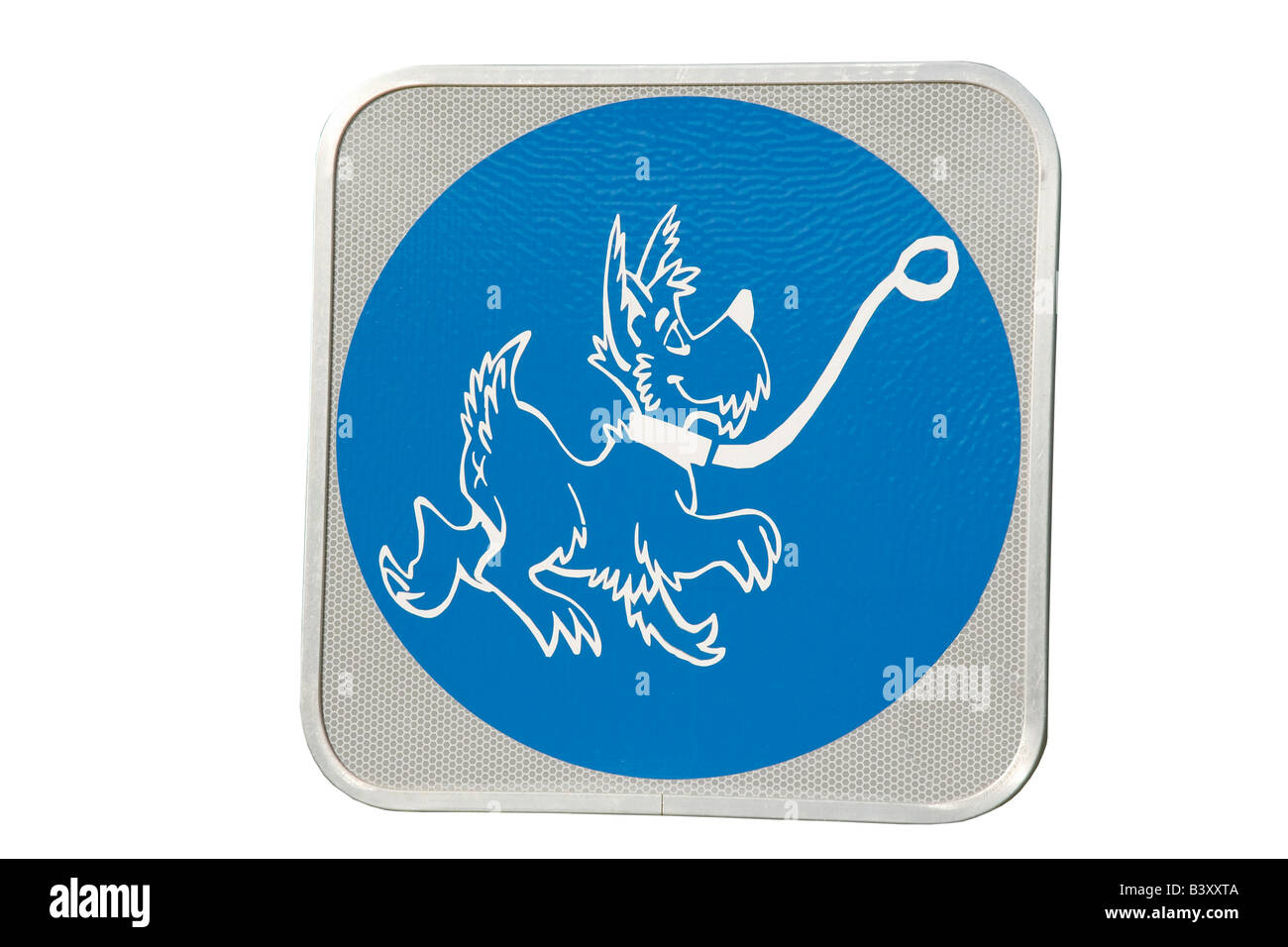 Les chiens en laisse affiche obligatoire Banque D'Images Les chiens en laisse affiche obligatoire Banque D'Images