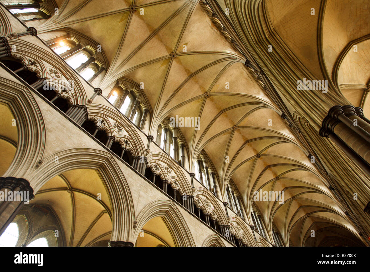 La cathédrale de Salisbury Wiltshire, Angleterre Banque D'Images