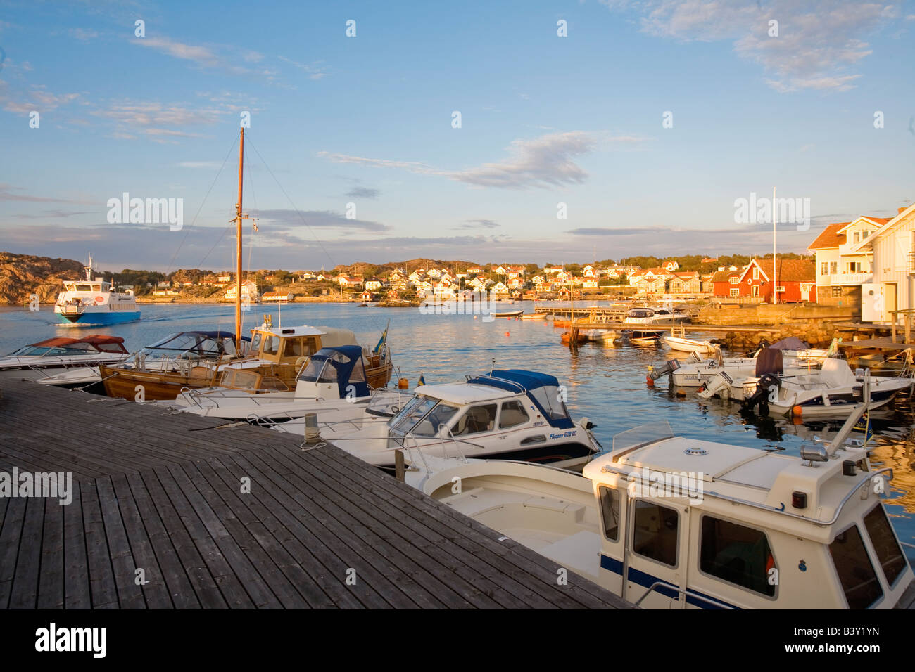 La CÔTE OUEST DE LA SUÈDE BOHUSLÄN FISKEBÄCKSKIL Banque D'Images