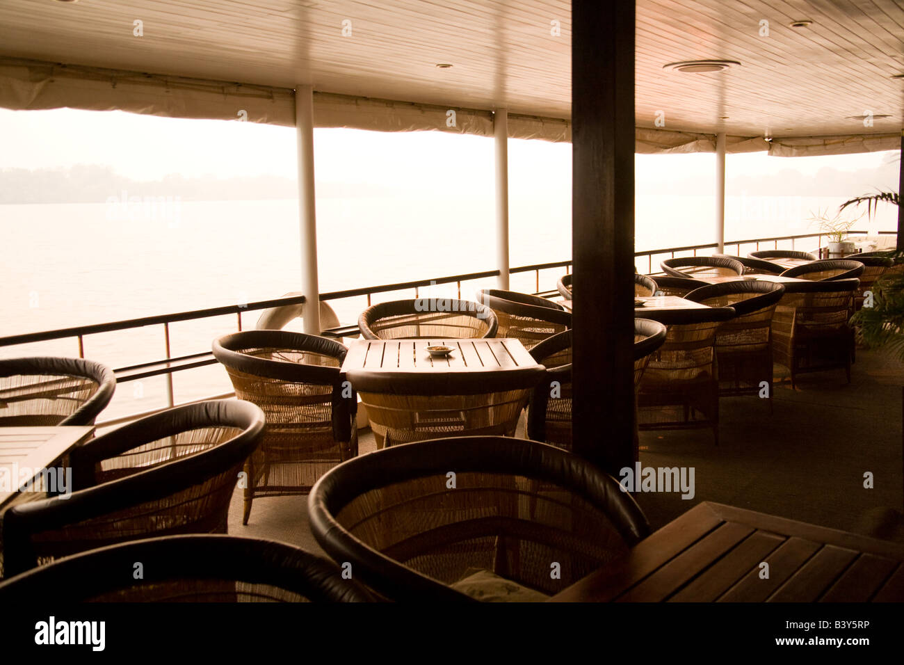 L'African Queen Boat sur le fleuve Zambèze, Lusaka Afrique Banque D'Images