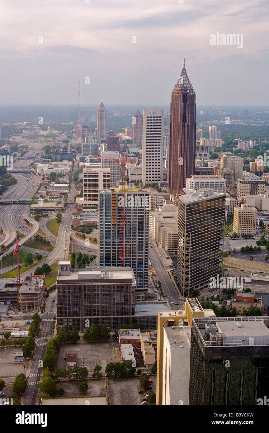 Amérique du Nord, USA, Atlanta, Georgie. Une vue de la ville de Atlanta. Banque D'Images