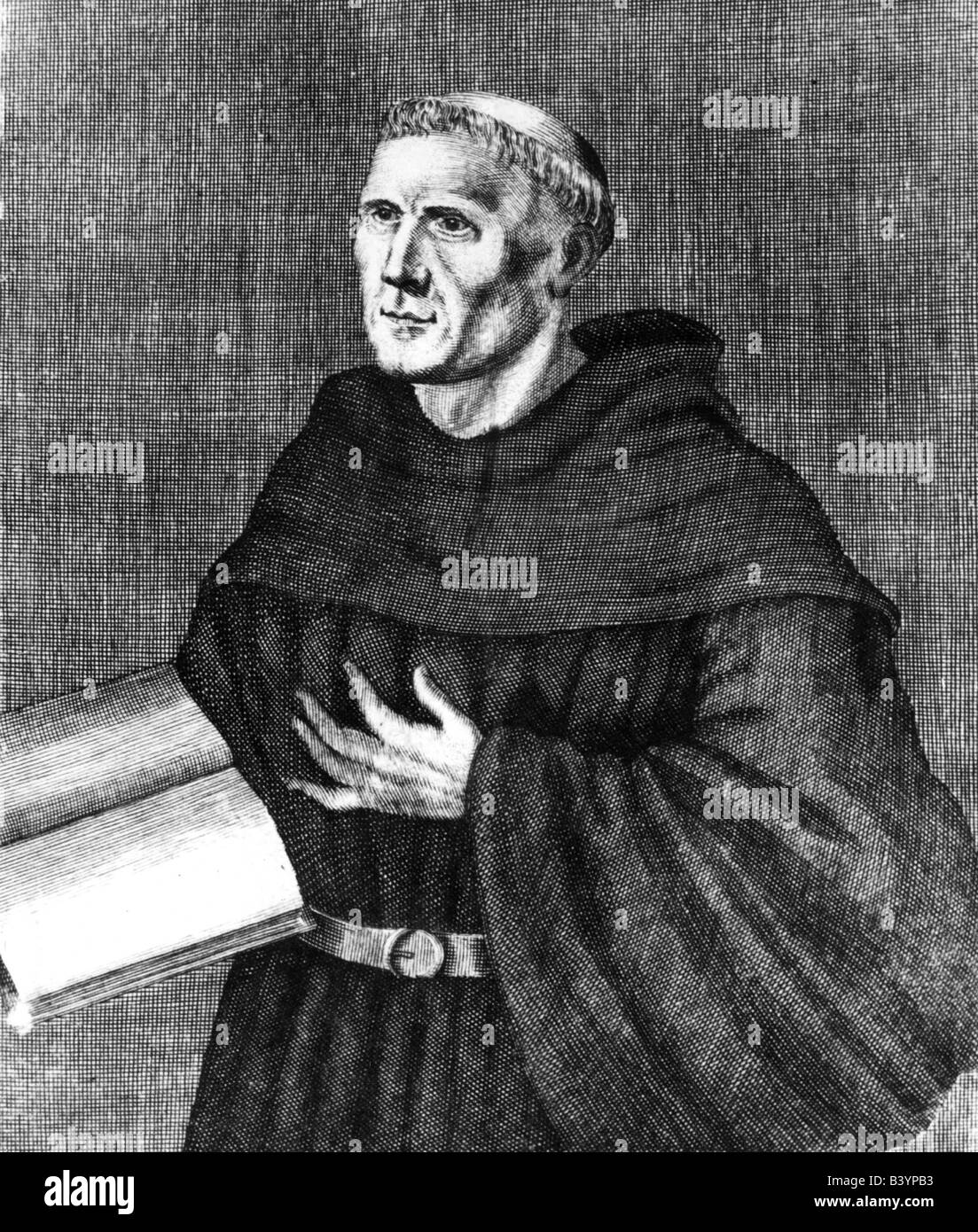 Luther, Martin, 10.11.1483 - 18.2.1546, théologien allemand, réformateur ecclésiastique, demi-longueur, comme moine Auguste, Banque D'Images