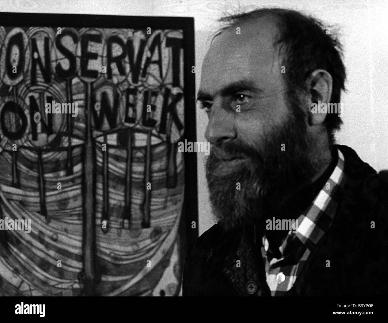 Hundertwasser, Friedensreich, 15.12.1928 - 19.2.2000, artiste autrichien, portrait, années 60, Banque D'Images