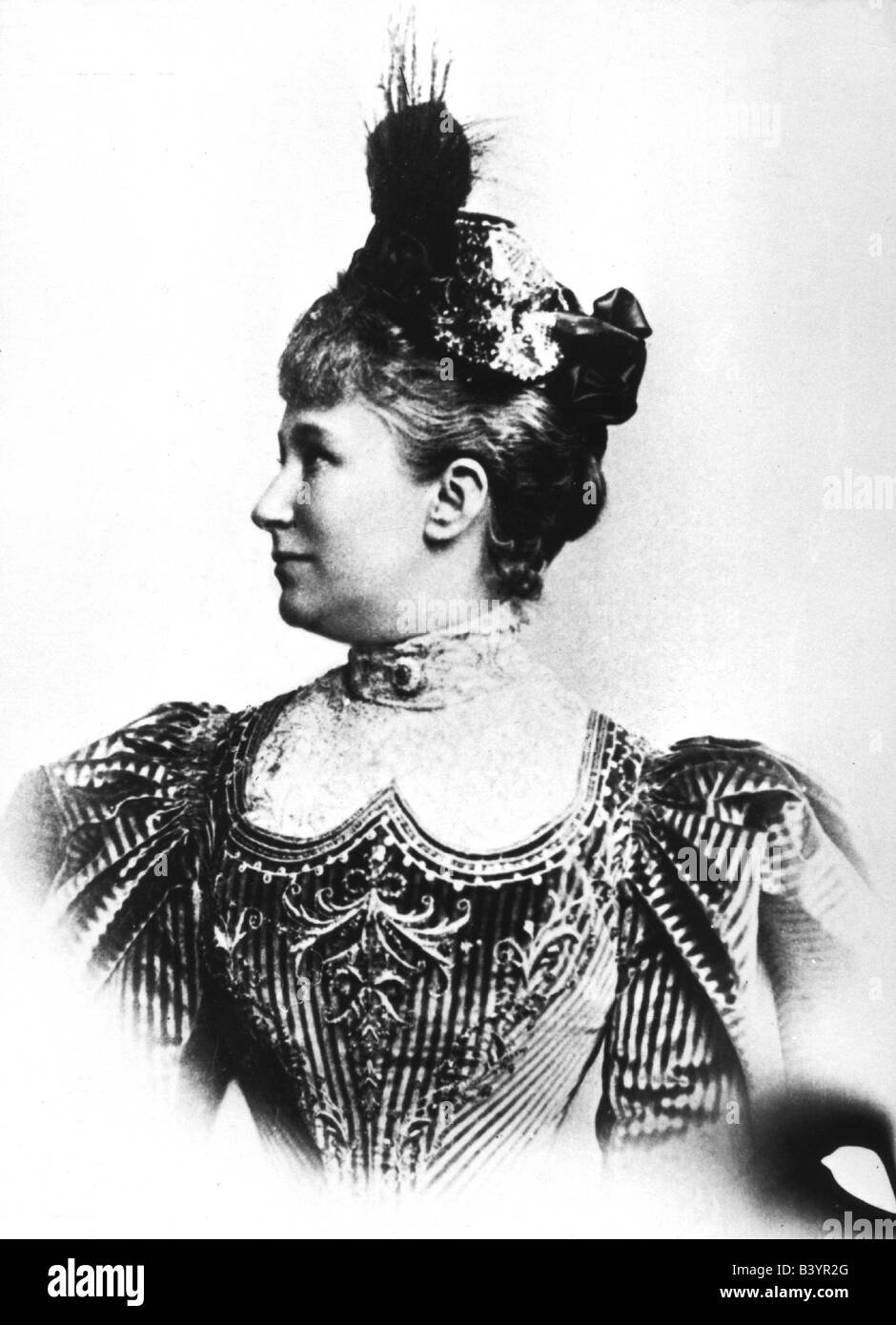 Augusta Victoria, 22.10.1858 - 11.4.1921, impératrice allemande 15.6.1888 - 9.11.1918, portrait, vers 1895, Banque D'Images