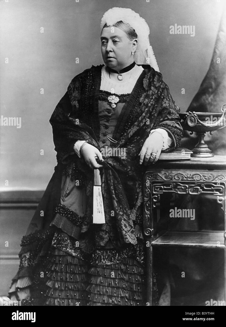 Victoria I, 24.5.1819 - 22.1.1901, Reine de Grande-Bretagne et d'Irlande 1837 - 1901, demi-longueur, vers 1890, Banque D'Images