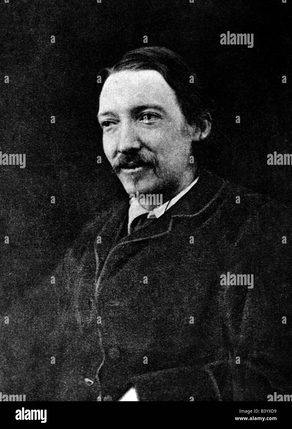 Stevenson, Robert Louis, 13.11.1850 - 8.12.1894, auteur/écrivain écossais, mi-longueur, vers 1840, Banque D'Images