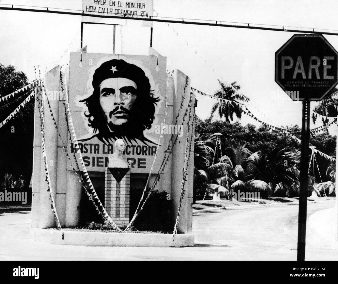 Guevara Serna, Ernesto 'Che', 14.5.1928 - 9.10.1967, révolutionnaire argentin, affiche, monument, Cuba, vers 1968, Banque D'Images Guevara Serna, Ernesto 'Che', 14.5.1928 - 9.10.1967, révolutionnaire argentin, affiche, monument, Cuba, vers 1968, Banque D'Images