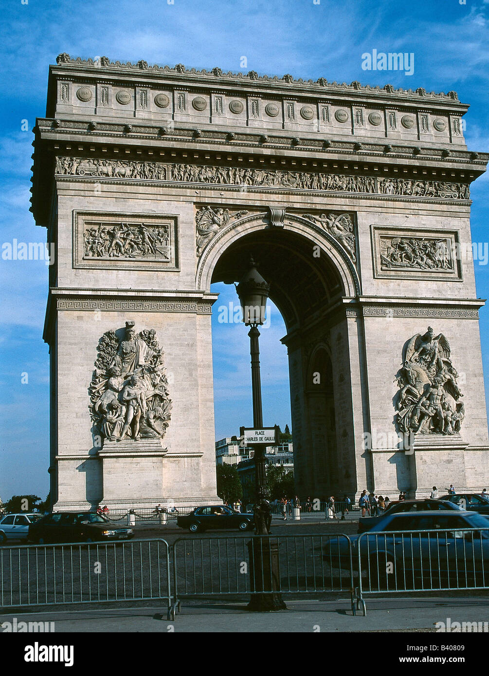 Géographie / voyages, France, Paris, Arc de Triomphe, construit 1806 - 1836  selon les plans de Jean François chalgrin au nom de Photo Stock - Alamy