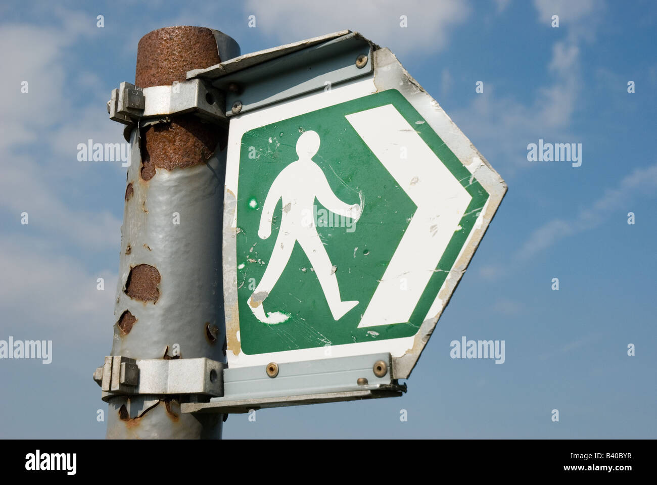 Sentier sign UK Banque D'Images