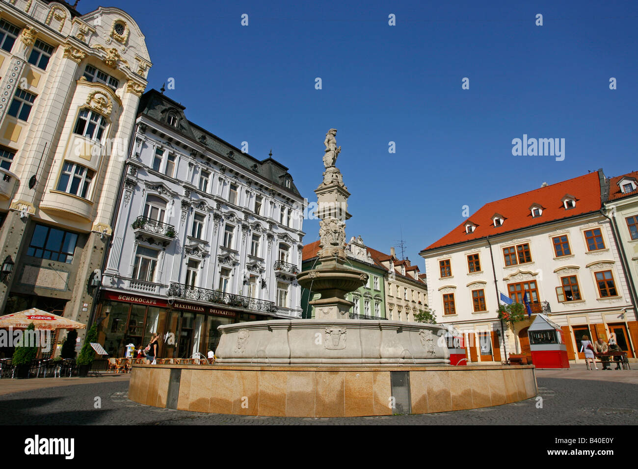Hlavné Námestie Bratislava Slovaquie Banque D'Images
