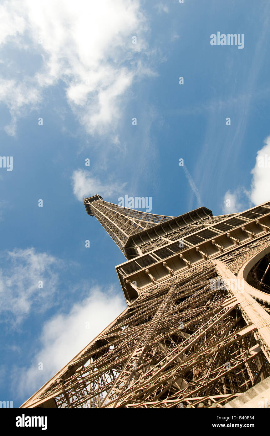 La Tour Eiffel à Paris Banque D'Images