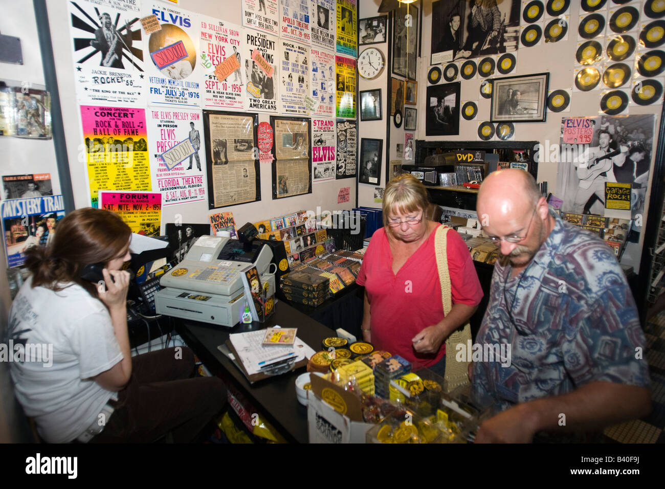 Studio Sun record shop Memphis Tennessee Banque D'Images