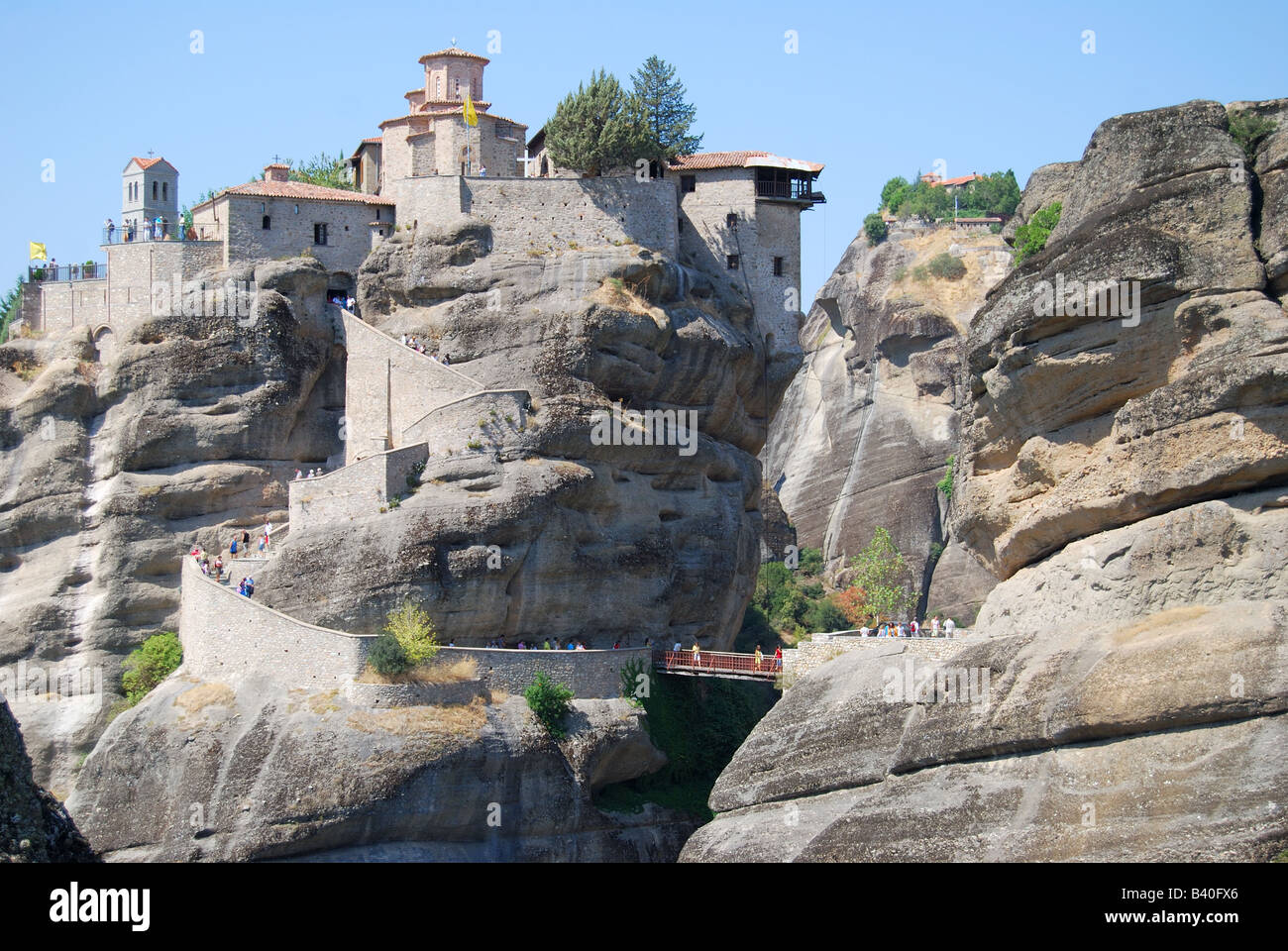 Le monastère de Varlaam, les Météores, Kalambaka, Trikala, Thessalie, Grèce Banque D'Images