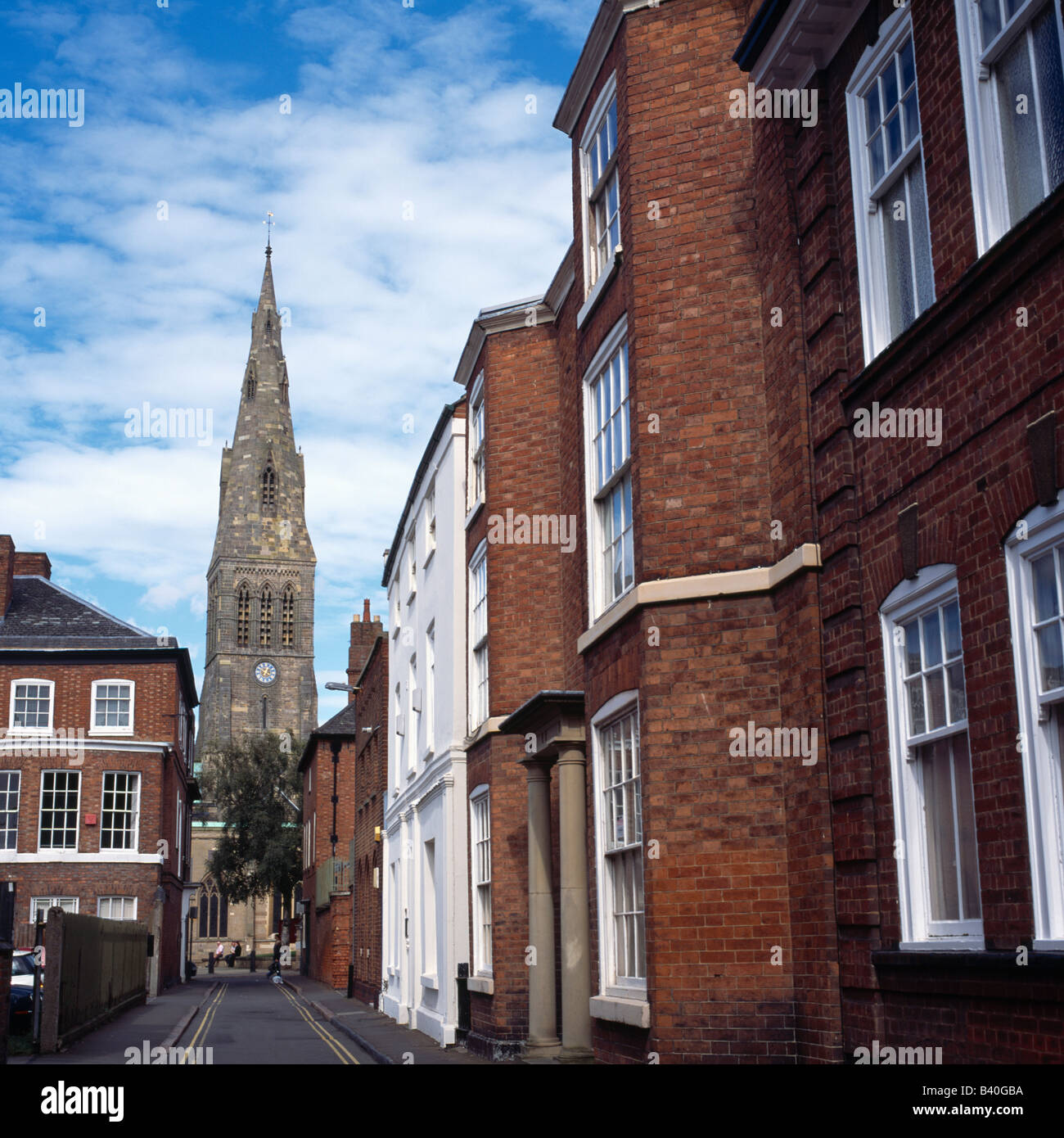 Cathédrale St Martins à Leicester City Banque D'Images