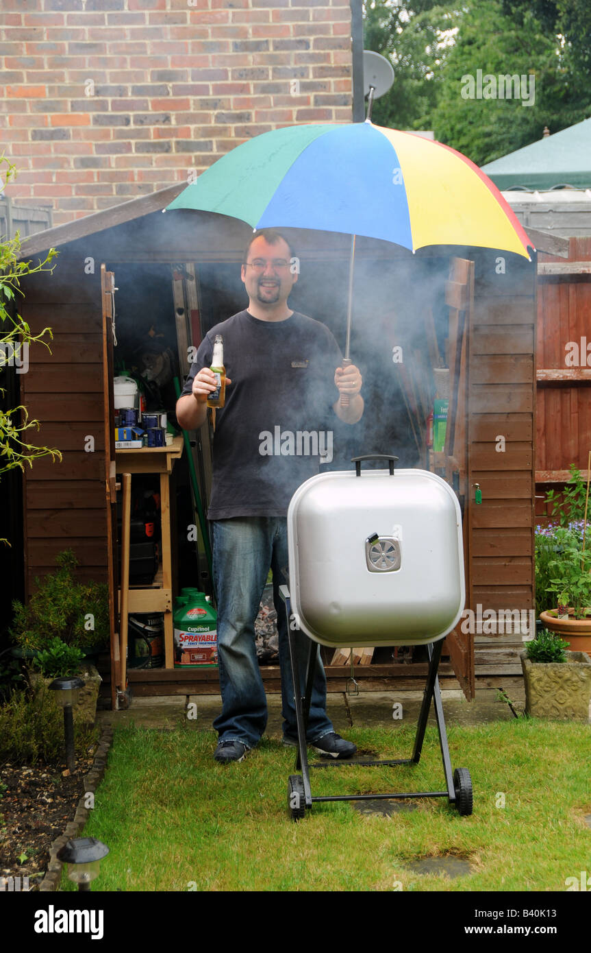 Barbeque bbq rain Banque de photographies et d’images à haute ...