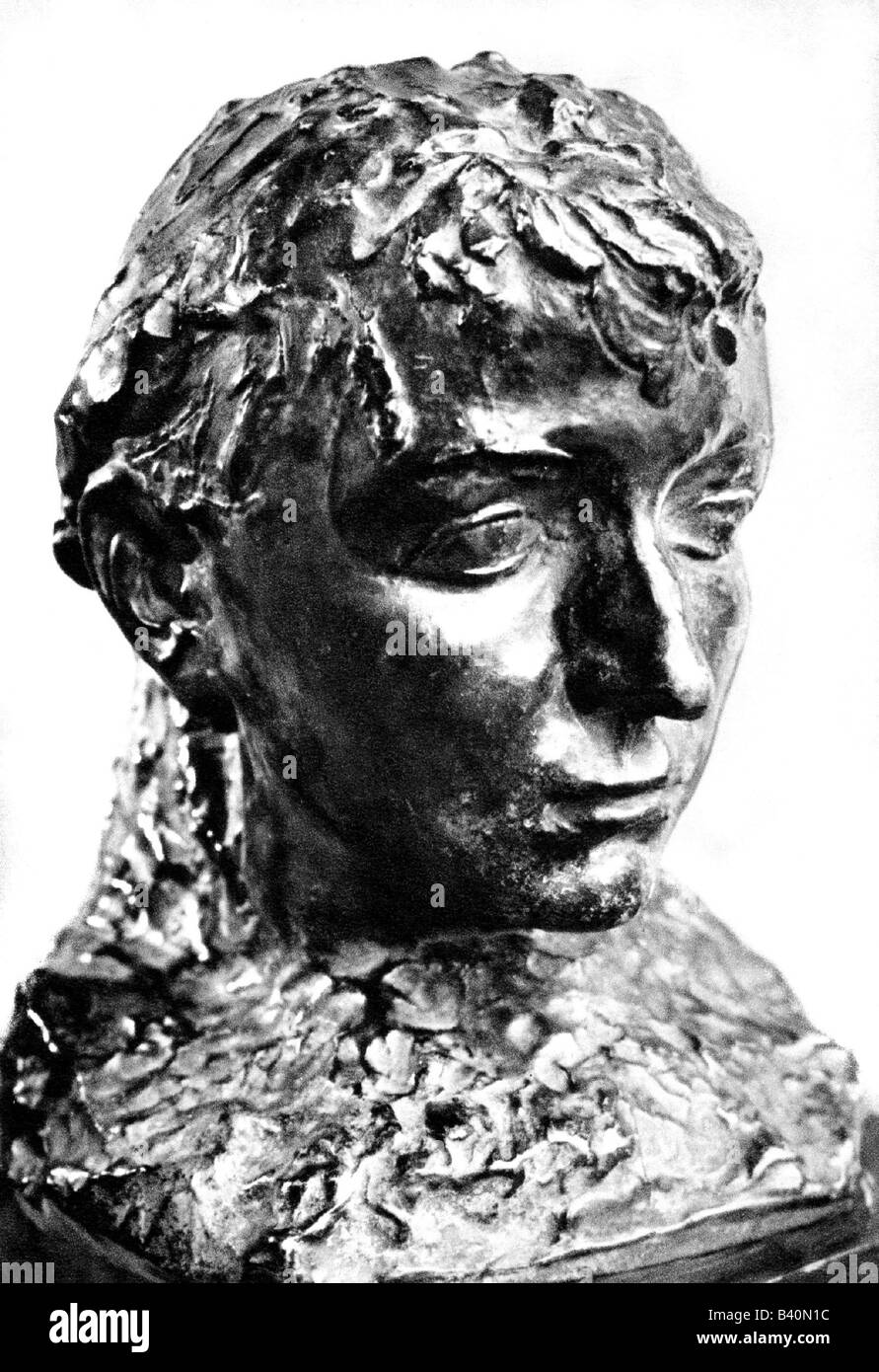 Claudel, Camille, 8.12.1864 - 19.10.1943, sculpteur français, portrait, buste, par Auguste Rodin, (1840-1917), 1884, artiste, Banque D'Images