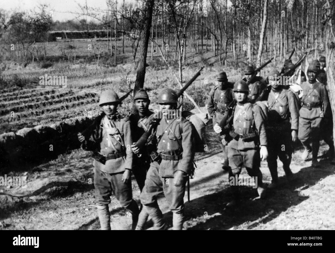 Géographie / voyages, Japon, militaire, soldats japonais, Chine, années 1930, Banque D'Images
