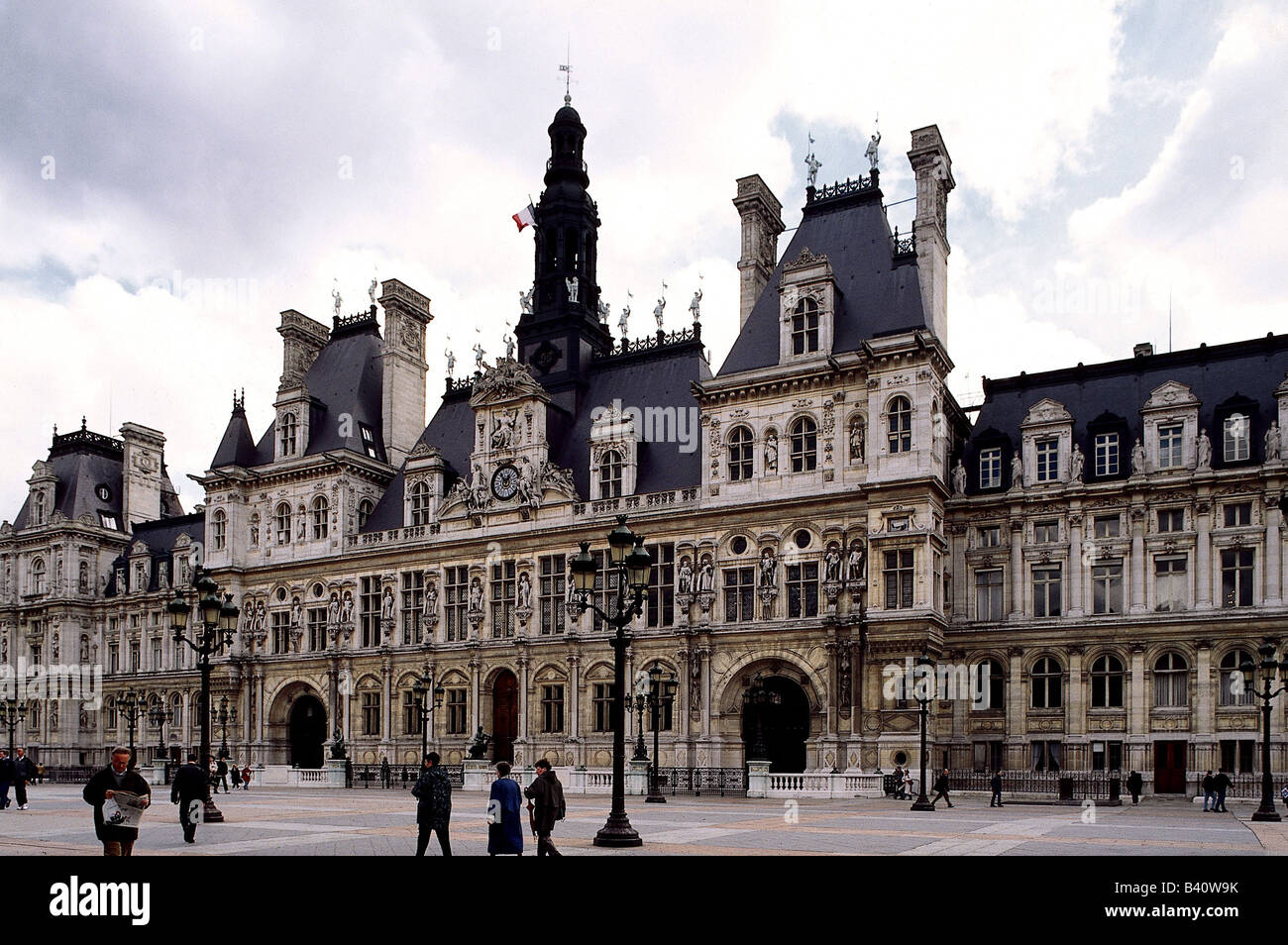 Géographie / voyages, France, Paris, bâtiment, Hôtel de Ville, (mairie), construit 1533 - 1628 AD, brûlé 1871 AD, rénové 1873 - 1882, vue extérieure, architecture, nouvelle renaissance, autorité publique, Banque D'Images