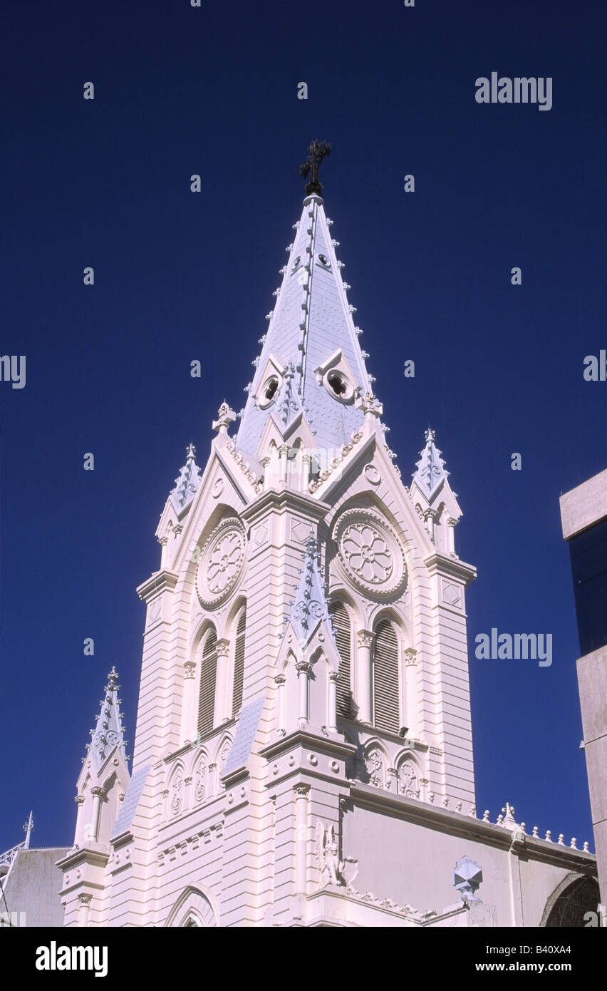 Tour néo-gothique de la cathédrale Saint-Joseph à Plaza Colon, Antofagasta, Chili Banque D'Images