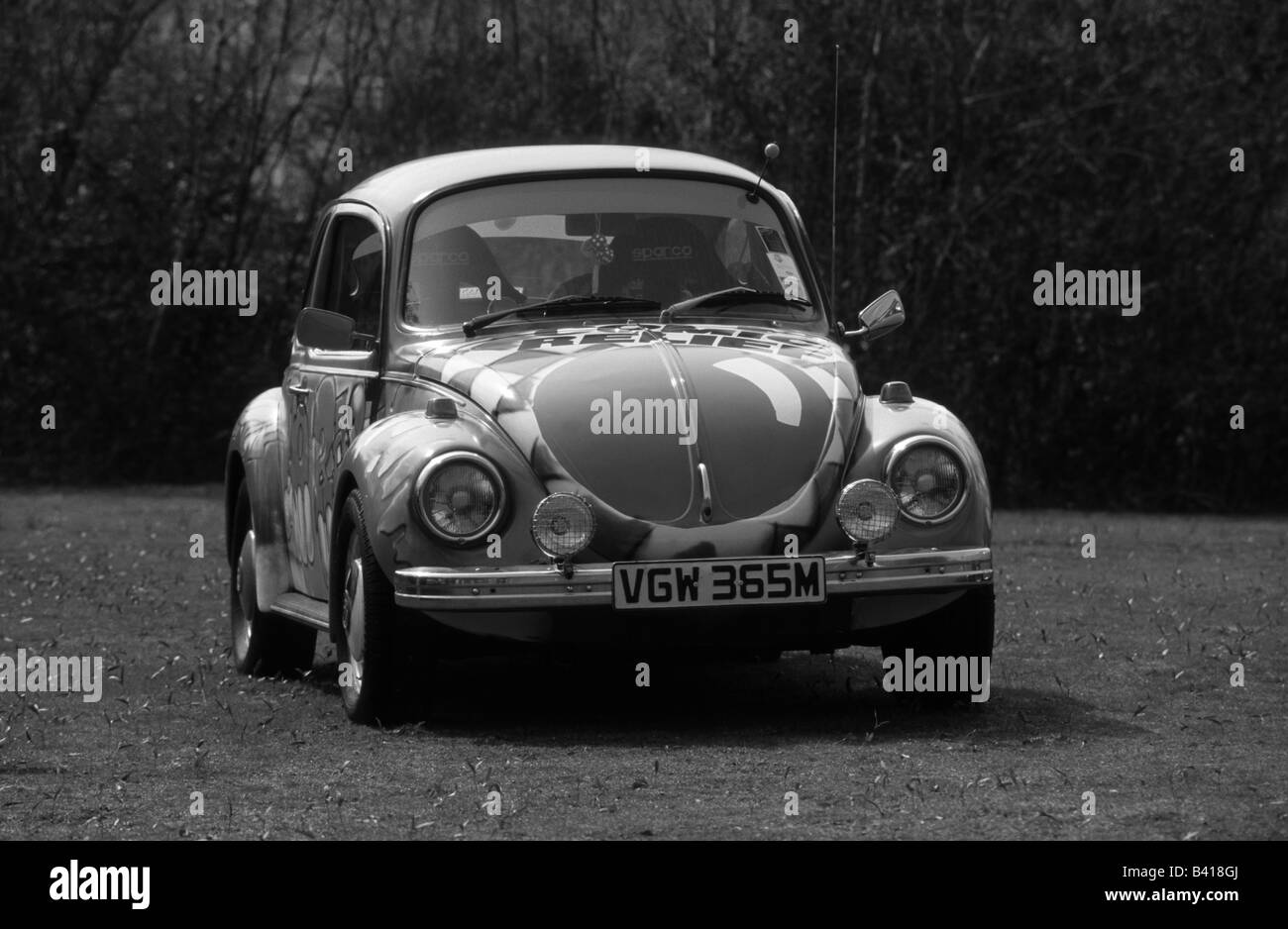 Volkswagen Beetle (Nez Rouge jour). car auto classic iconiques cool Banque D'Images