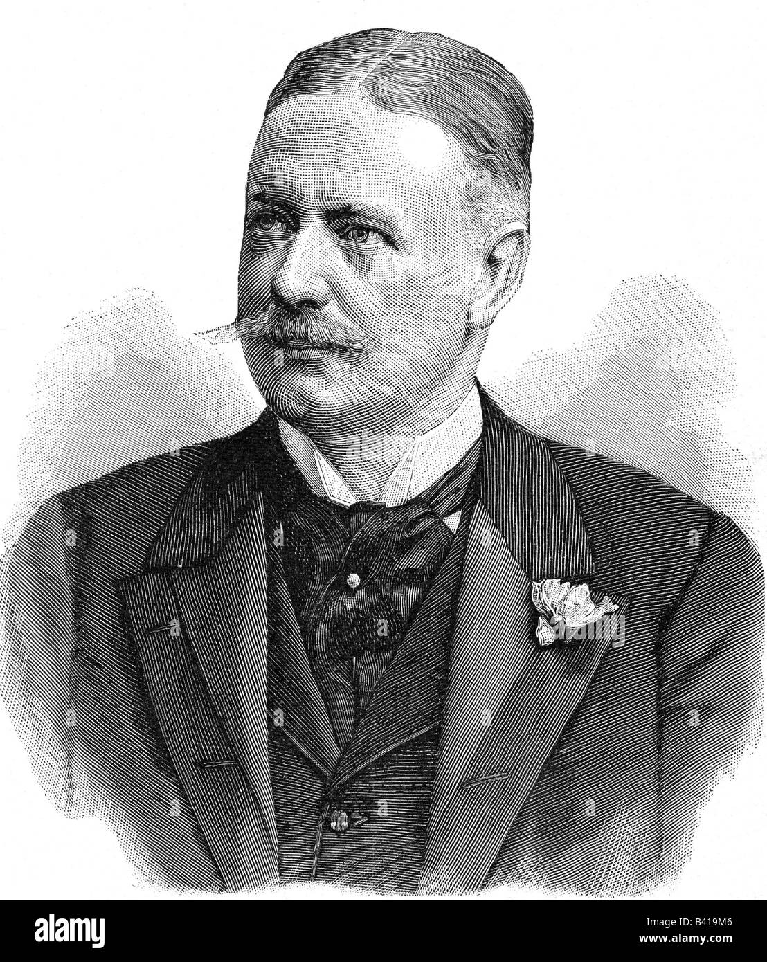 Bülow, Bernhard von, 3.5.1849 - 28.10.1929, politicien allemand, secrétaire d'État au Foreign Office 1897 - 1900, portrait, gravure 1898, chancelier 1900 - 1909, Allemagne, politique, XIXe siècle, Bulow, Buelow, , Banque D'Images