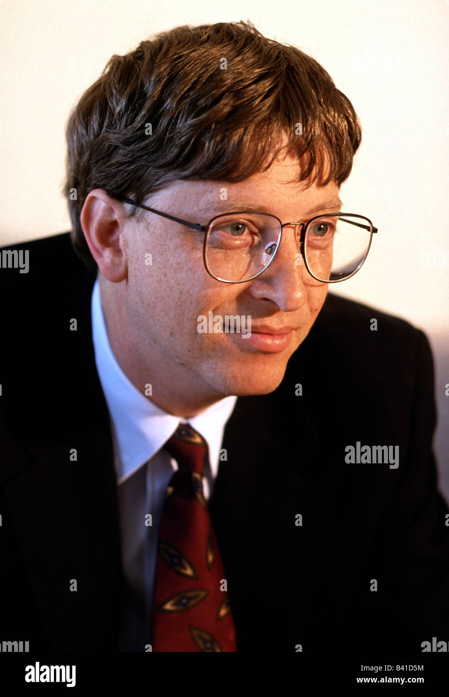 Gates, William, 'Bill', * 28.10.1955, entrepreneur américain, (informatique), co-fondateur de Microsoft, Portrait, Munich, 1995, Banque D'Images