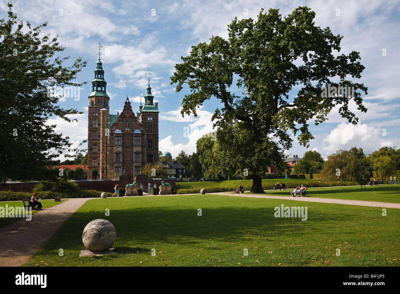 Rosenborg Slot (Trésor Royal) dans le jardin royal, Copenagen, Danemark Banque D'Images