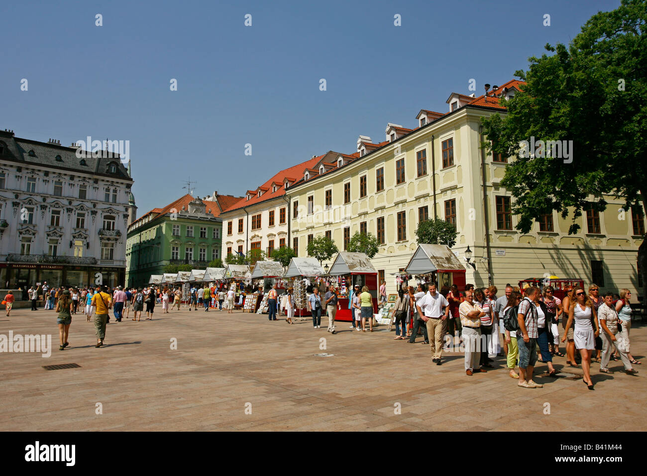 Hlavné Námestie Bratislava Slovaquie Banque D'Images
