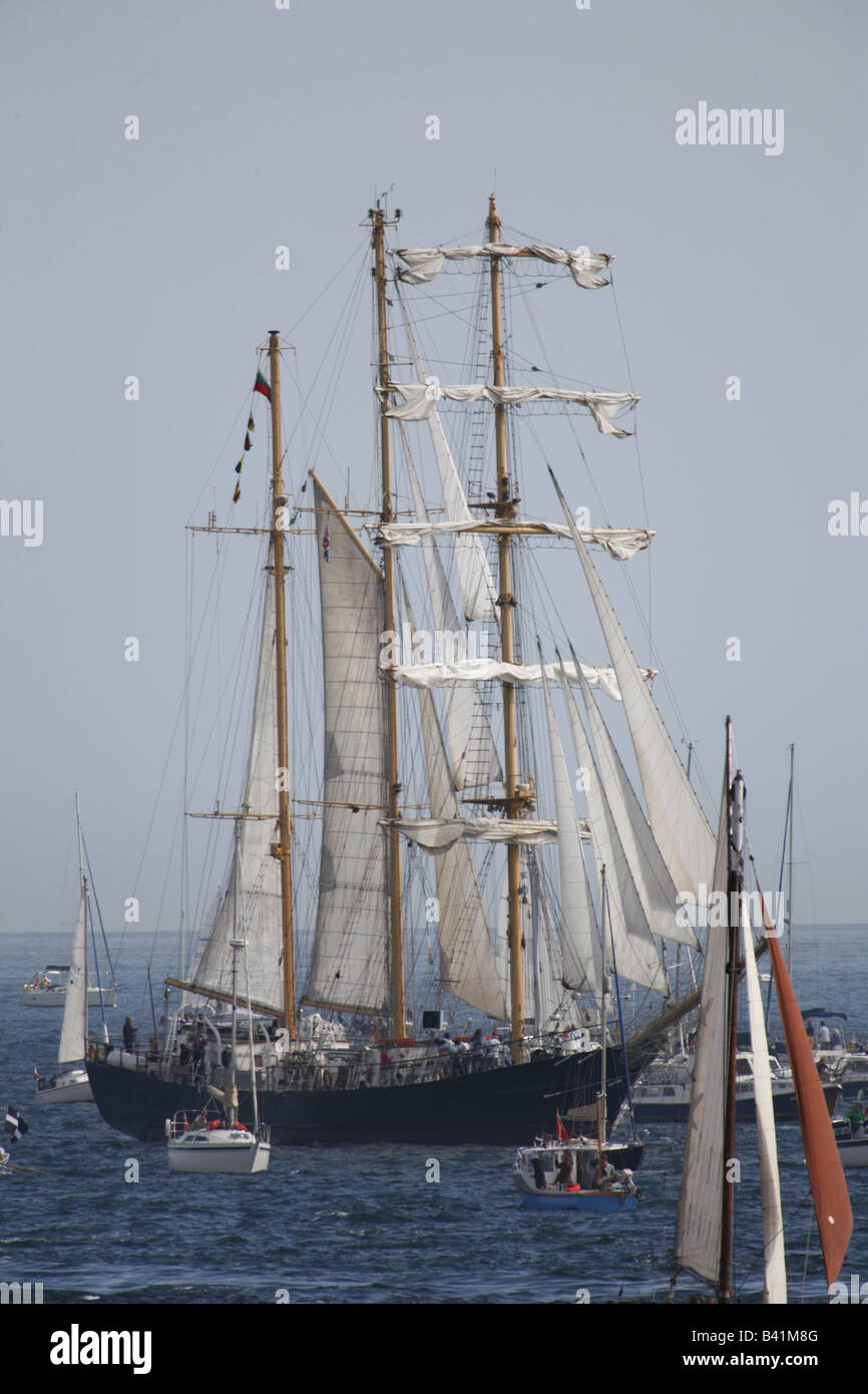 Course des grands voiliers 2008 Falmouth Banque D'Images