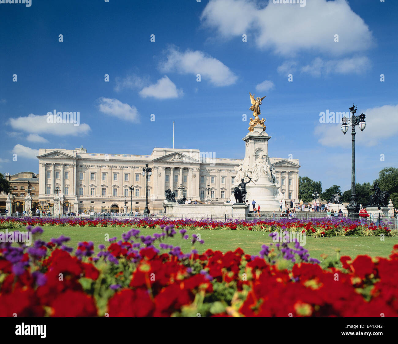 Le palais de Buckingham, le Mall, Londres, Angleterre, Royaume-Uni, Grande Bretagne, FR Banque D'Images