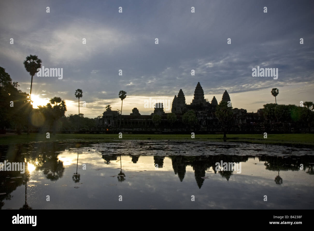 Temple d'Angkor Wat au Cambodge Banque D'Images