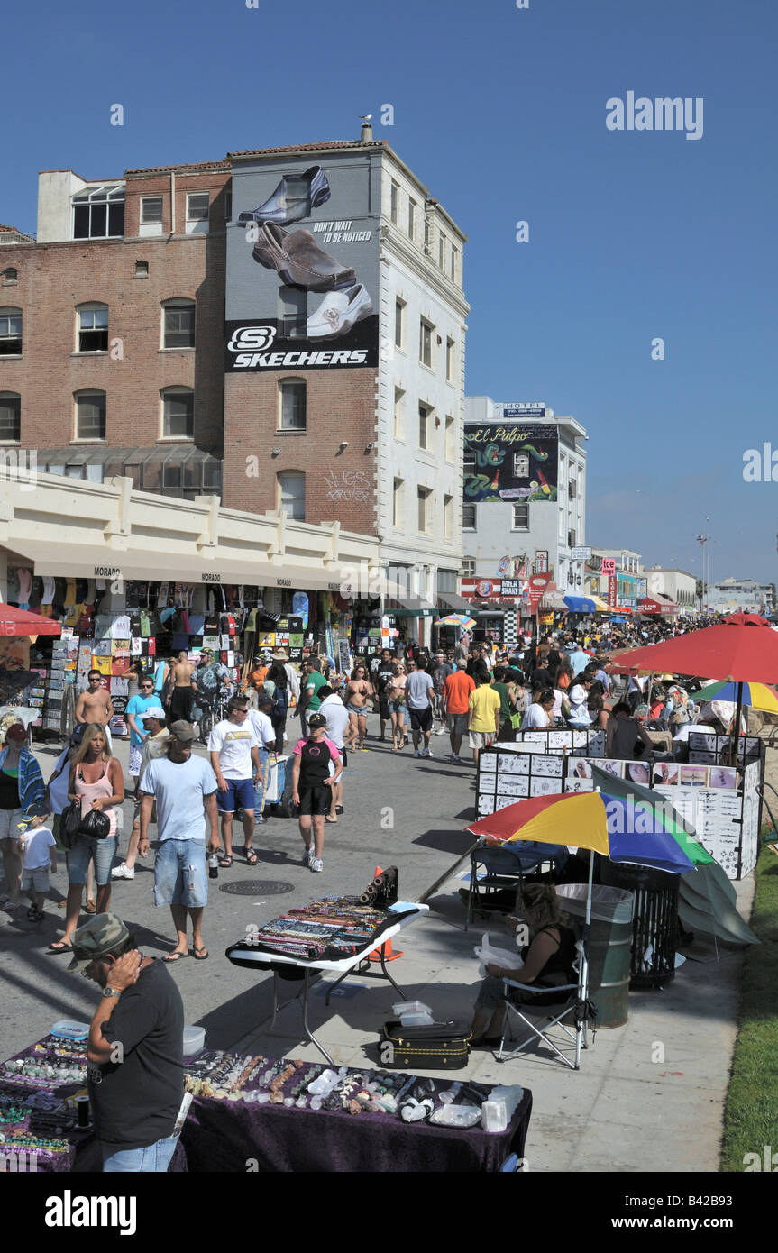 Partie de populaires Ocean Front Walk in Venice, Californie Banque D'Images