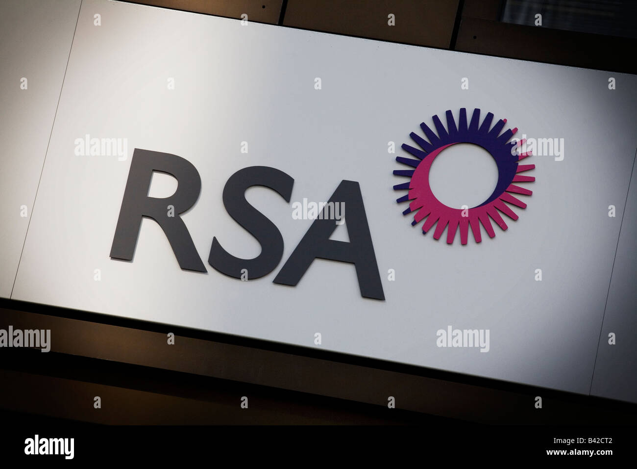 RSA Insurance Group siège hors de Londres logo Banque D'Images