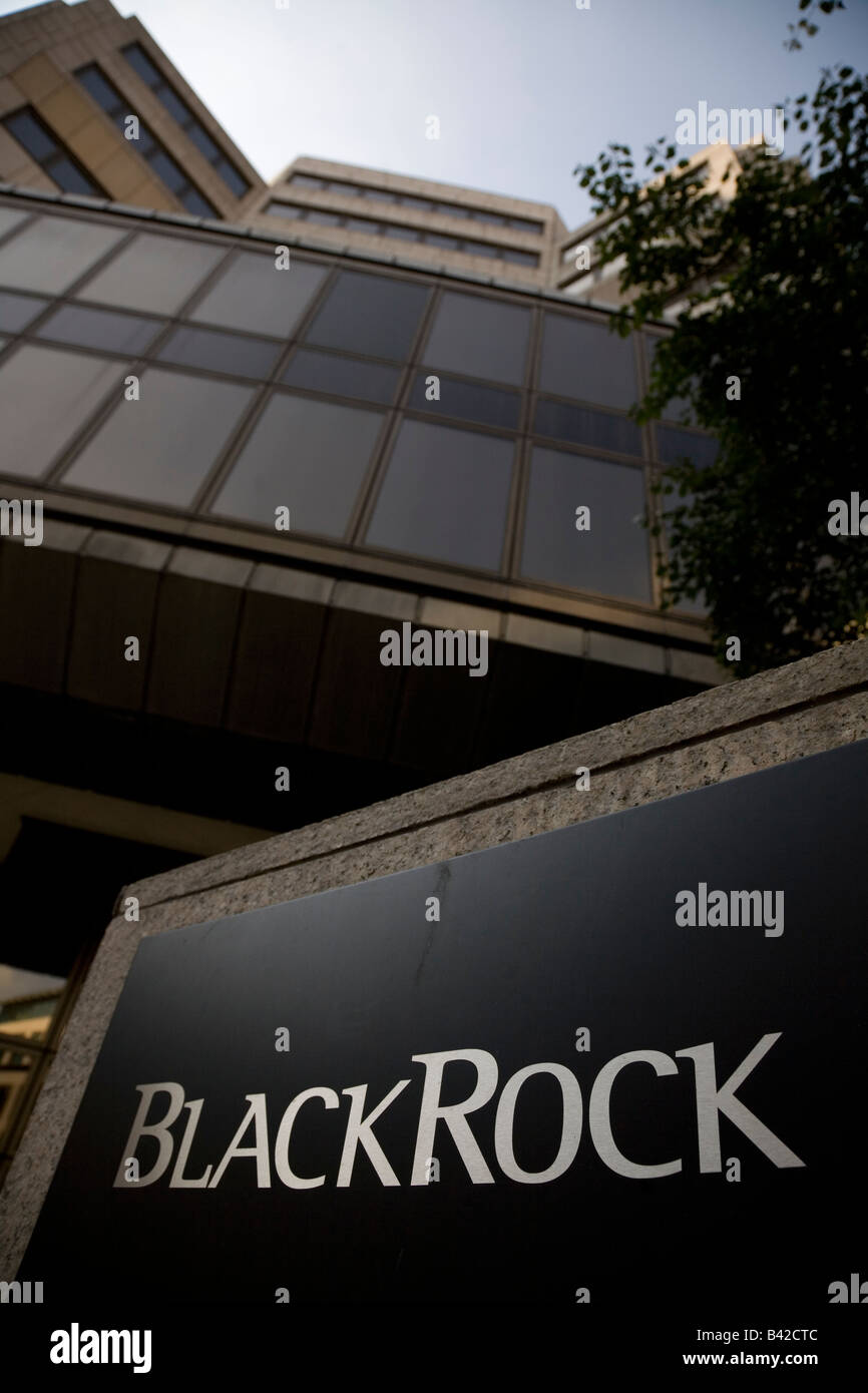 BlackRock Investment company siège londonien Banque D'Images