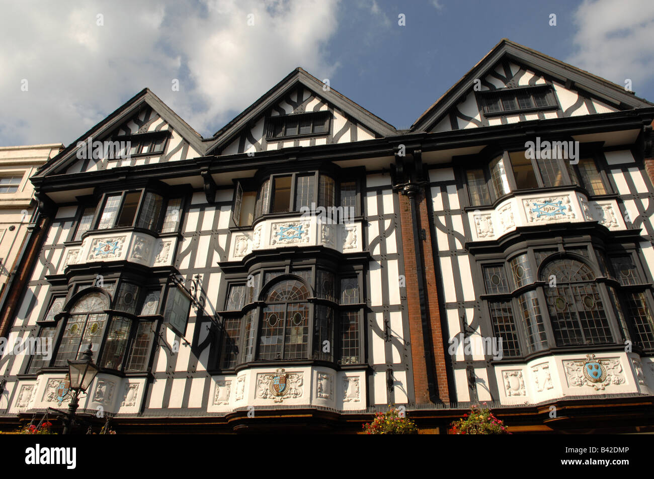 Mock Tudor bâtiment dans Pride Hill Shrewsbury Shropshire Banque D'Images