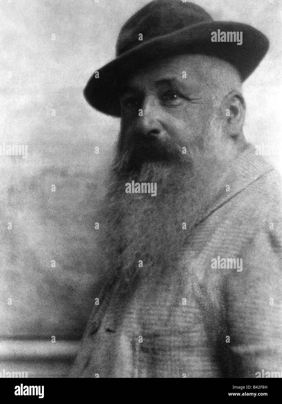 Monet, Claude, 14.2.1840 - 6.12.1926, peintre français, portrait, 1921, Banque D'Images