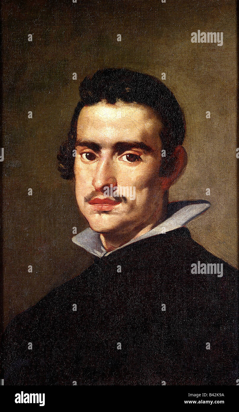 Beaux-arts - Velazquez, Diego (1599 - 1660), peinture, 'autoportrait', Prado, Madrid, baroque Banque D'Images