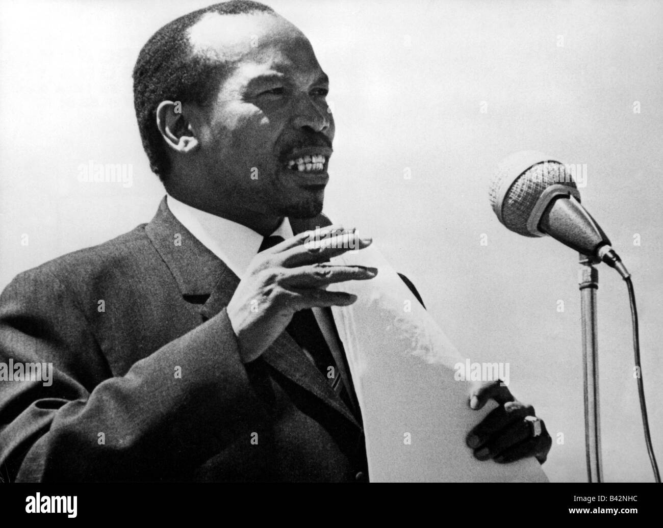 Khama, Seretse, sir, 1.7.1921 - 13.7.1980, politicien Botswanien, 1966 - 1980 Premier président du Botswana, demi-longueur, années 1960, Banque D'Images