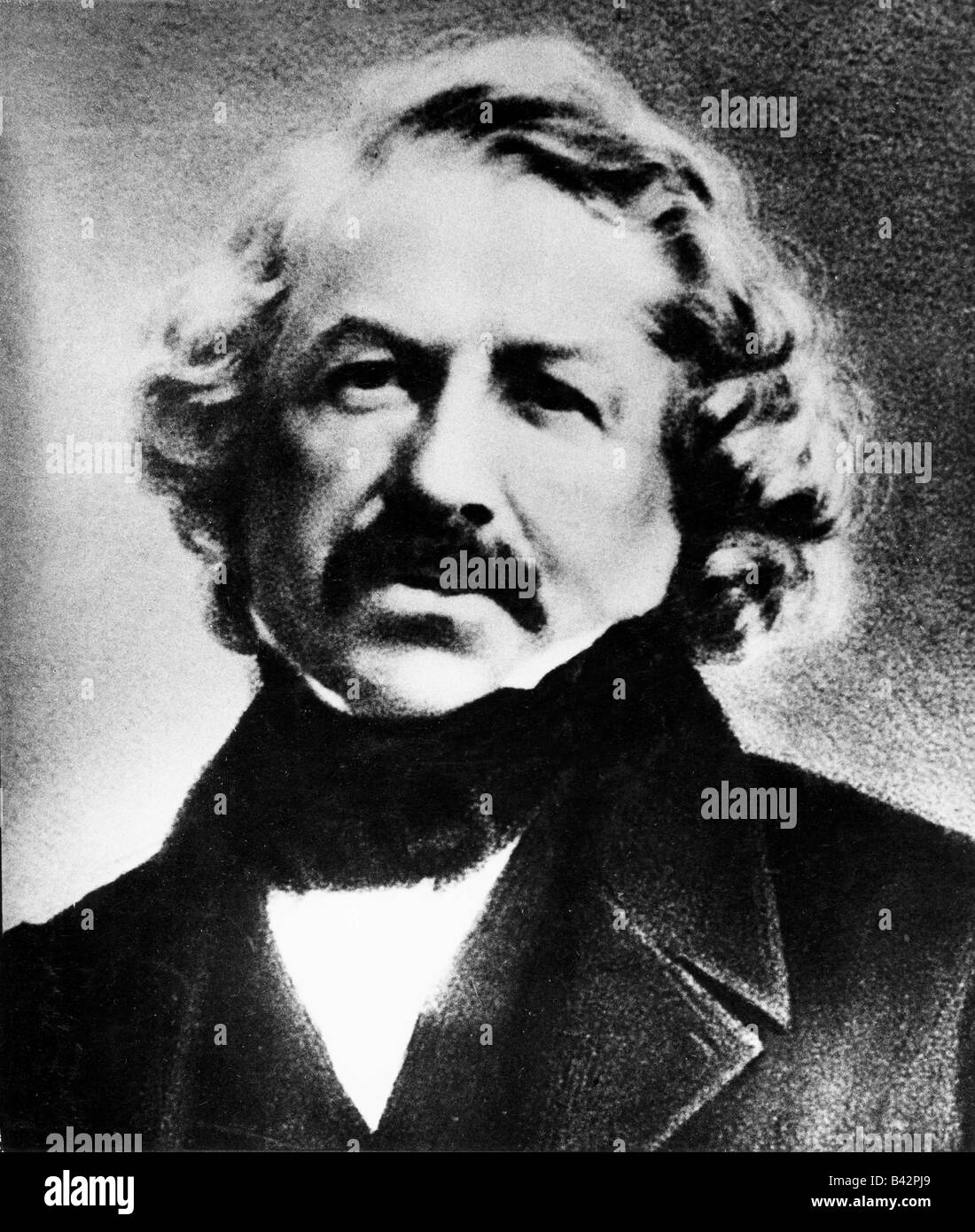 Daguerre, Louis Jacques Mande, 18.11.1789 - 10.7.1851, peintre français, inventeur, portrait, daguerréotype, vers 1850, Banque D'Images